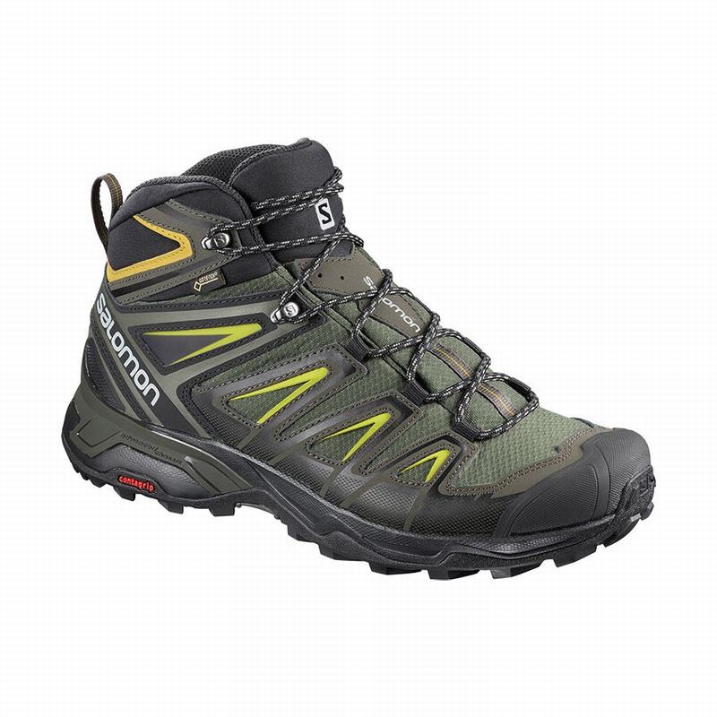 Salomon Vandrestøvler Herre Grå / Sort - X ULTRA 3 MID GORE-TEX (IWEGN-6103)